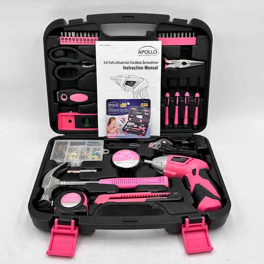 New Apollo 135 Piece Household Tool Kit 3.6V Tool Kit