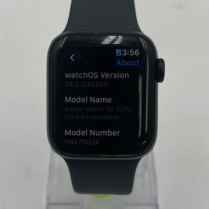 GPS Only Apple Watch SE 2nd Gen 40MM Midnight Aluminum Black Sport Band