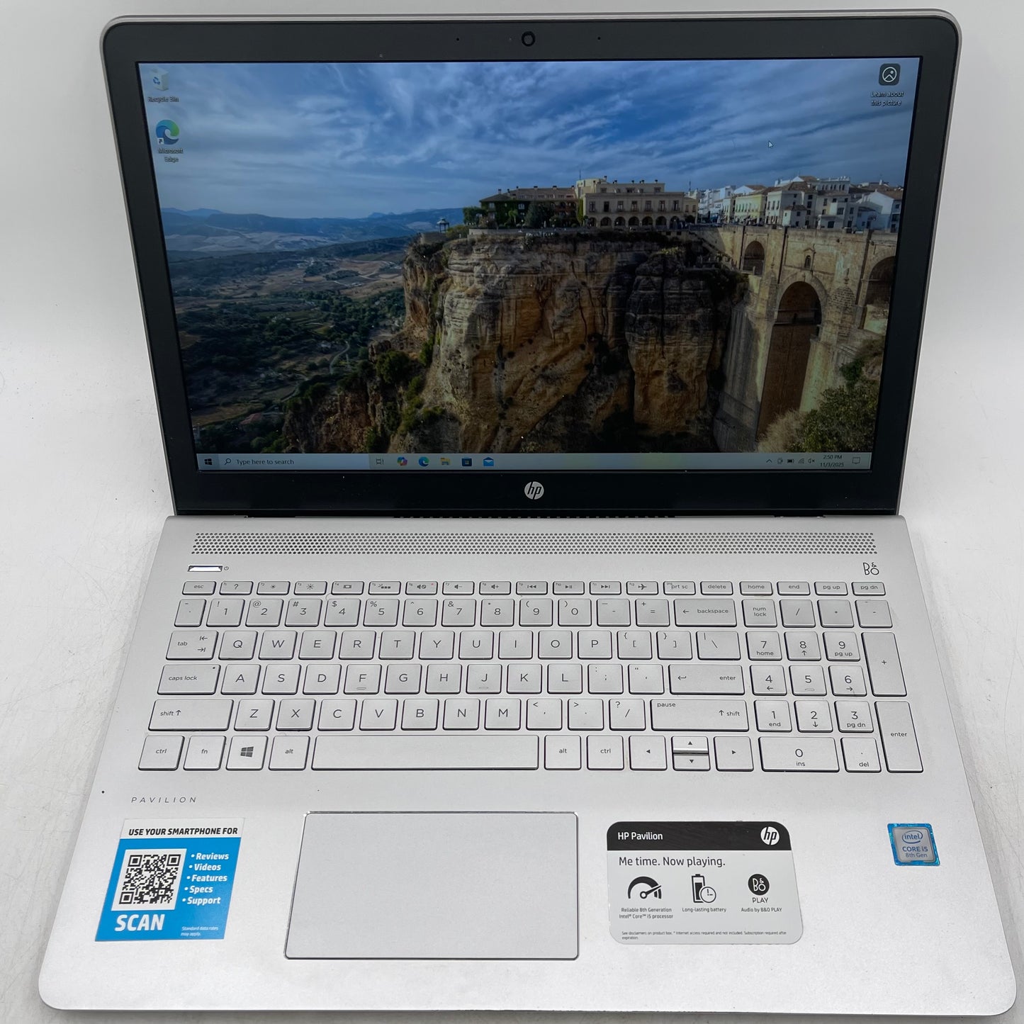 HP Pavilion 15-CC158NR 15.6" i5-8250U 1.8GHz 8GB RAM 256GB SSD