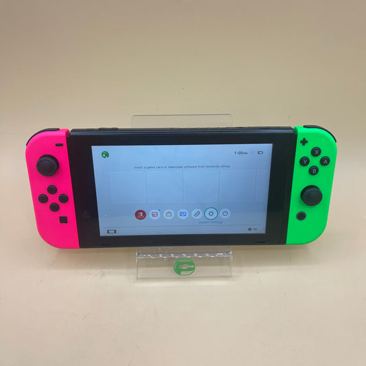 Nintendo Switch v2 Video Game Console HAC-001(-01) Green/Red