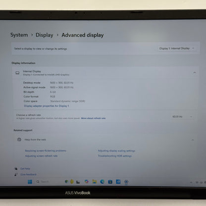 Asus Vivobook 17 X712J 17.3" i3-1005G1 1.2GHz 8GB RAM 1TB HDD 256GB SSD READ