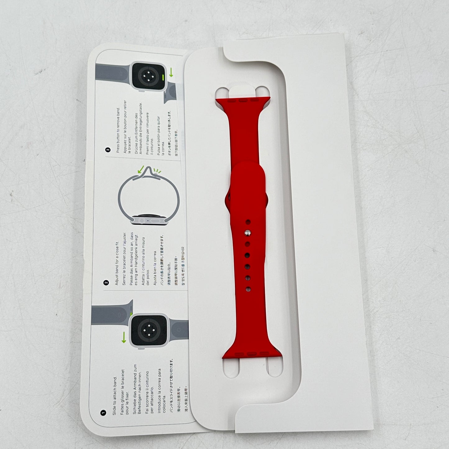 GPS Only Apple Watch Series 9 45MM Red Aluminum A2980 & Sports Band