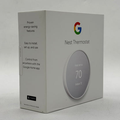 New Google Nest Thermostat Smart Thermostat Snow GA01334-US