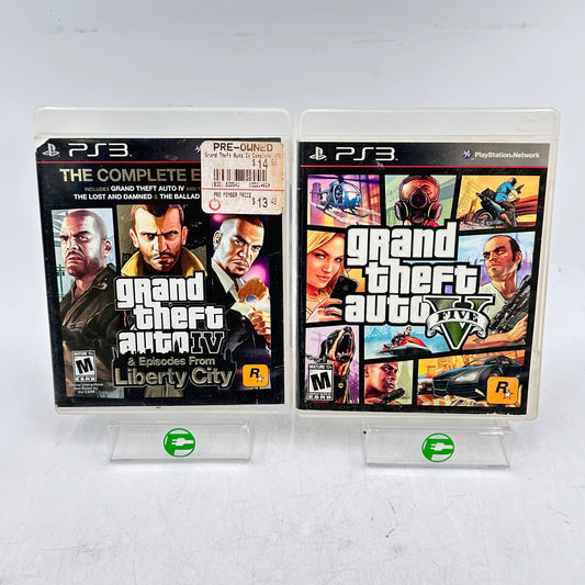 Lot of 2  PlayStation 3 PS3 Games Grand Theft Auto (GTA) IV & V
