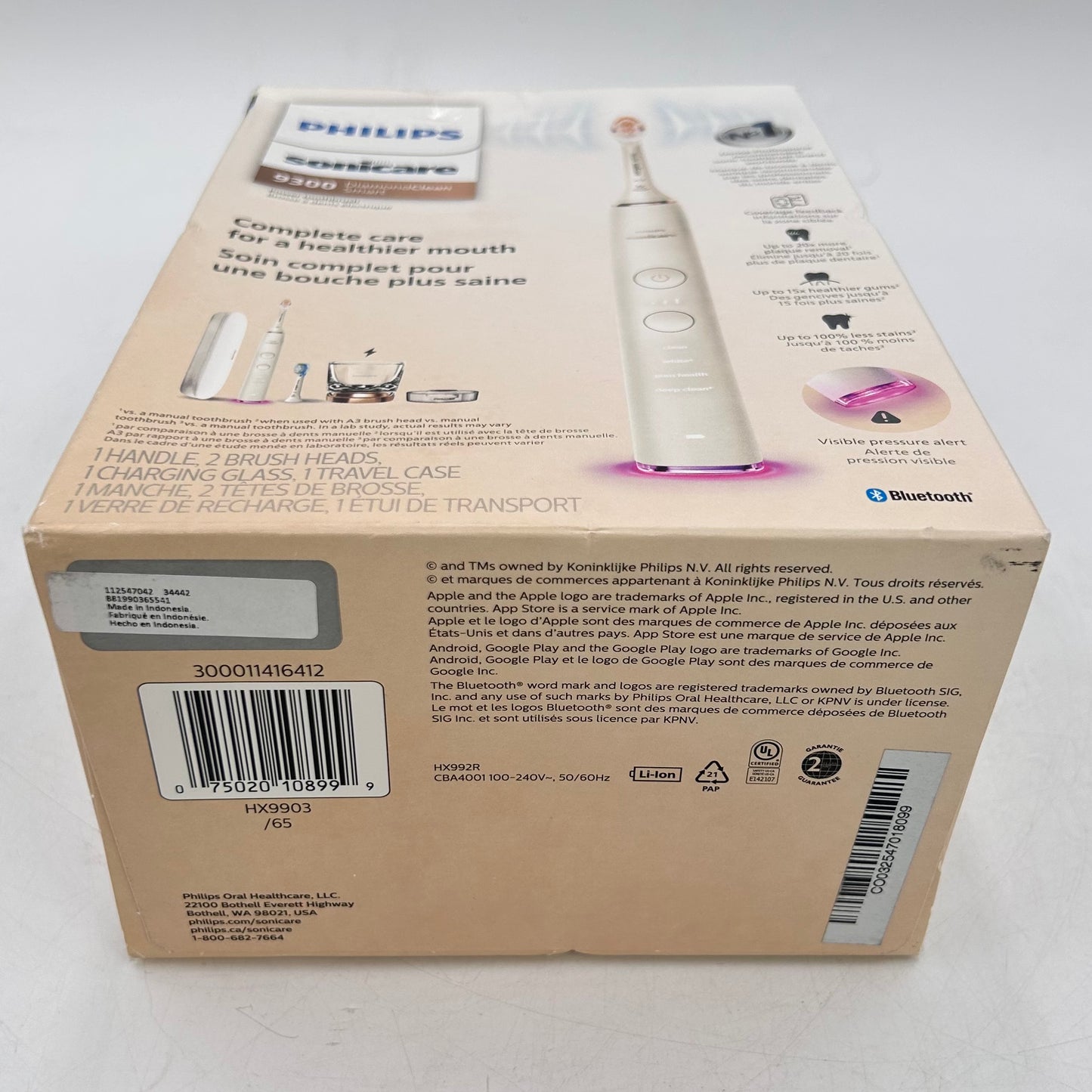 New Philips Sonicare  9300 Diamond Clean Smart Electric Toothbrush HX9903/65