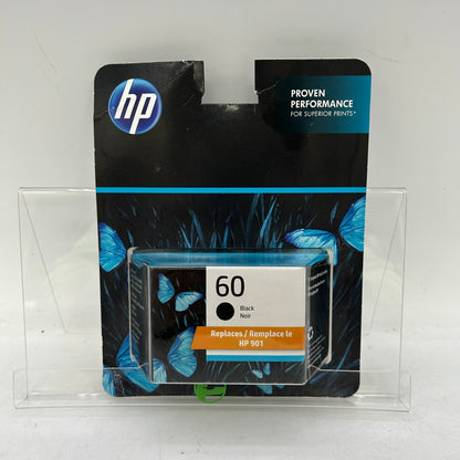 New HP 60 CC640WN Black Noir Ink Cartridge