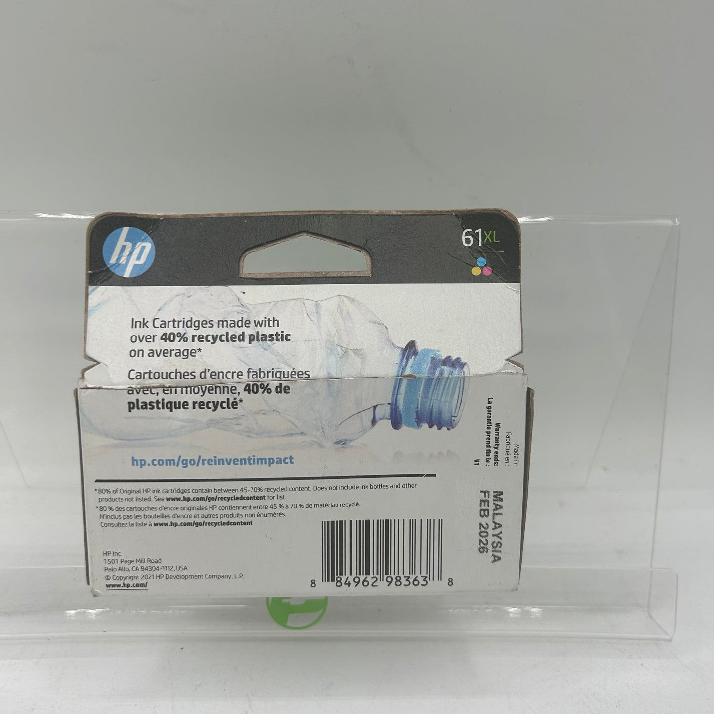 New HP 61XL CH564WN Tri-color Ink Cartridge