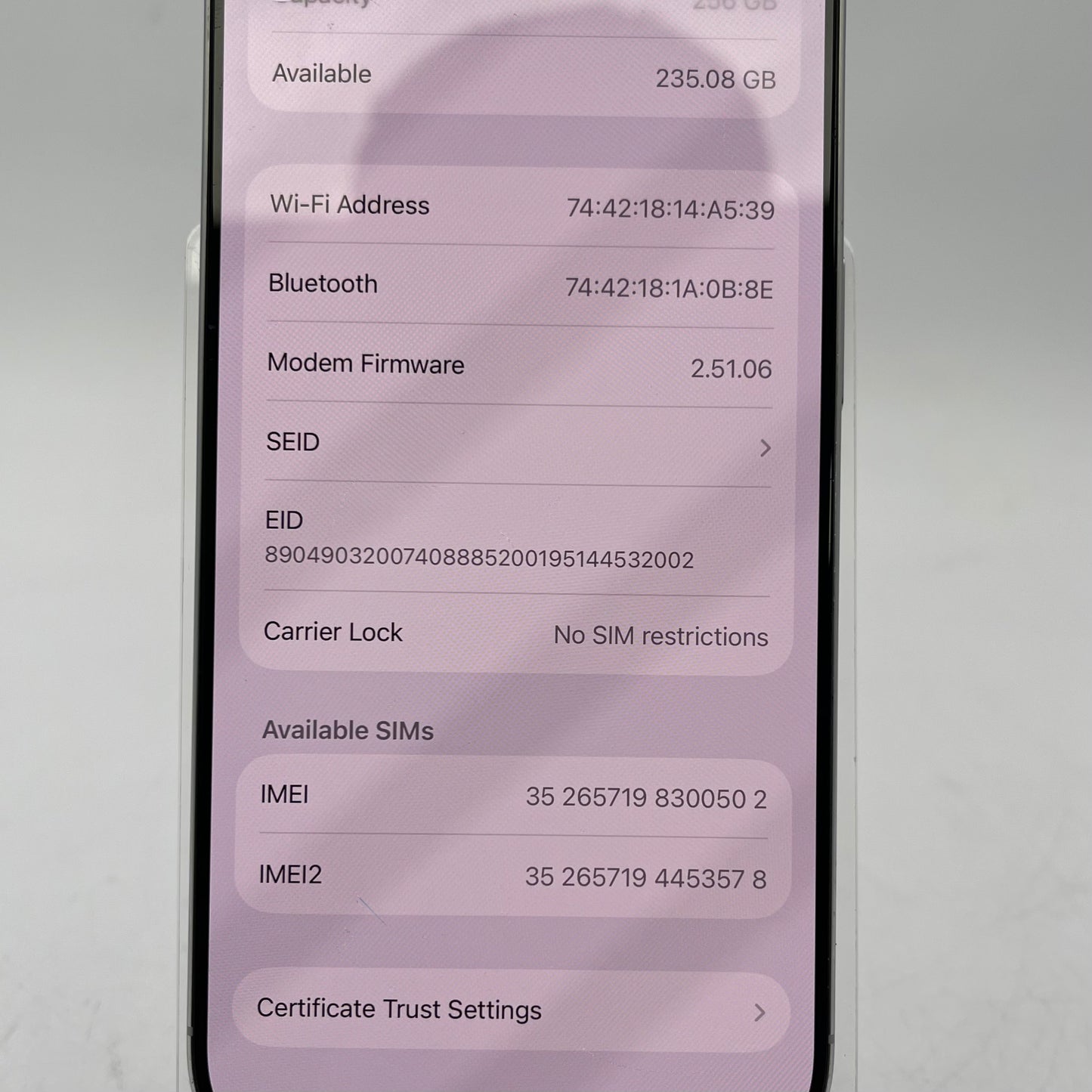 Factory Unlocked Apple iPhone 16 Pro 256GB White Titanium MYMH3LL/A
