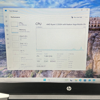 HP Pavilion Gaming 15.6" Ryzen 5 3550H 2.1GHz 32GB RAM 1TB HDD 1TB SSD 1050 READ