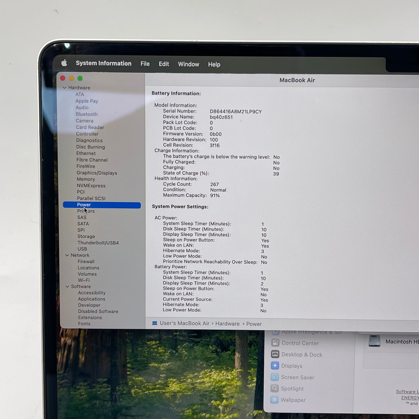 2024 Apple MacBook Air 15" M3 8C GPU 4.0GHz 24GB RAM 1TB SSD A3114