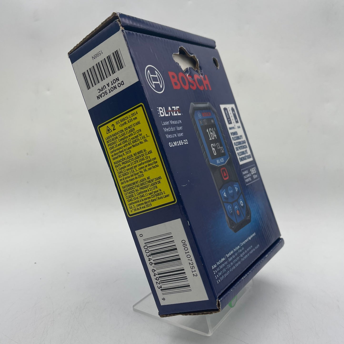 New Bosch GLM165-22 3V Blaze Laser Distance Measure