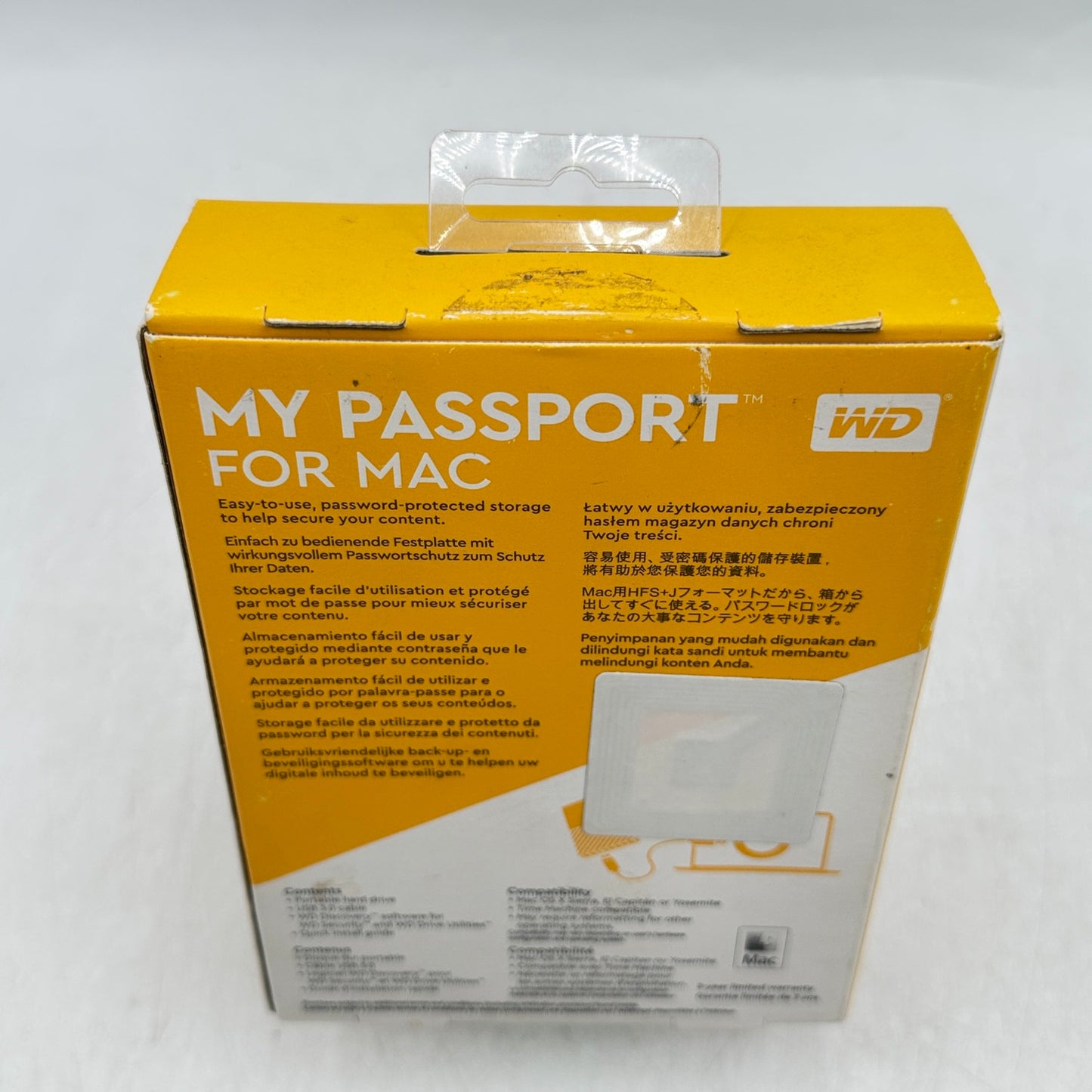 New Western Digital My Passport for Mac 1TB Portable Storage WDBFKF0010BBK-0B