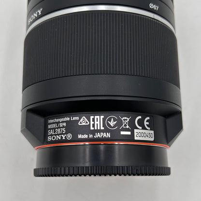 Sony A 28-75mm f/2.8 SAM A-Mount Full-Frame SAL2875 Zoom Lens