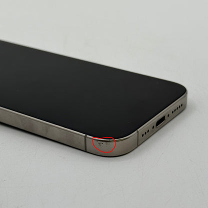 Factory Unlocked Apple iPhone 15 Pro 128GB Natural Titanium MTQP3LL/A