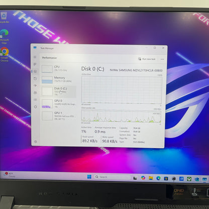 Asus ROG Strix Scar 15 i9-12900H 2.5GHz 16GB RAM 1TB SSD GeForce RTX 3070 Ti