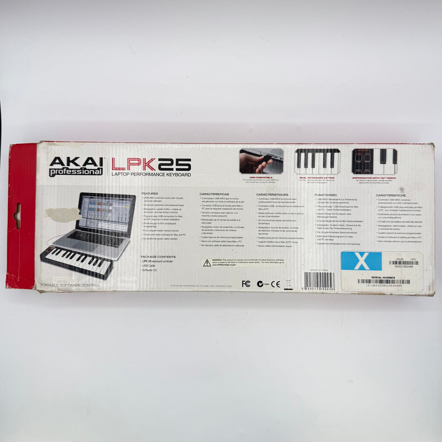 Akai Professional Laptop Performance Keyboard LPK25