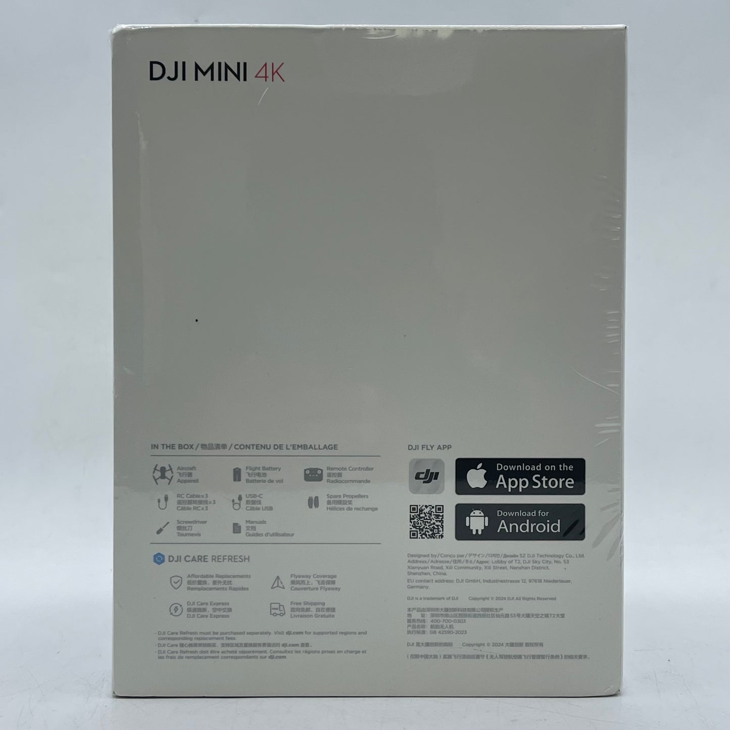 New DJI Mini 4K Camera Drone CP.MA.00000787.01