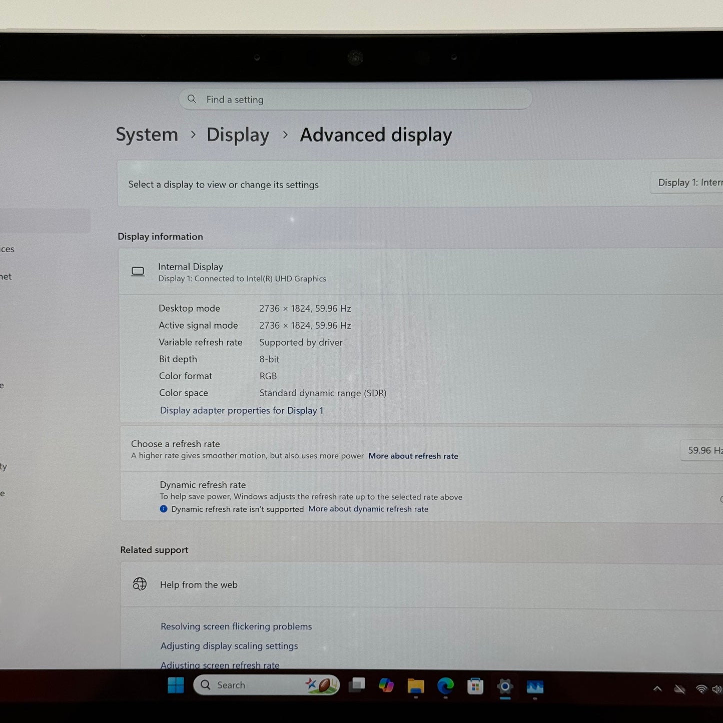 Microsoft Surface Pro 7 1866 12.3" i3-1005G1 1.2GHz 4GB RAM 128GB SSD