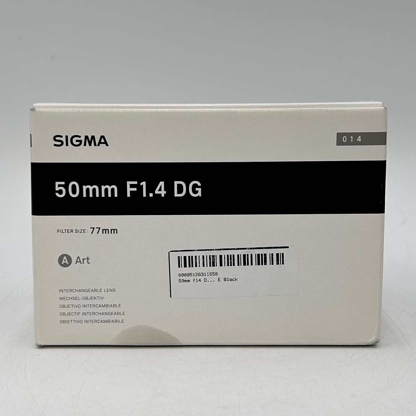 New Sigma Art Lens 50mm f/1.4 DG For Sony E-Mount Fixed/Prime Lens
