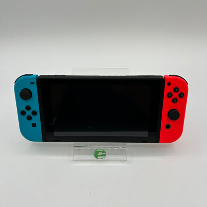 Nintendo Switch v1 Video Game Console HAC-001 Blue/Red W/ Carrying Case