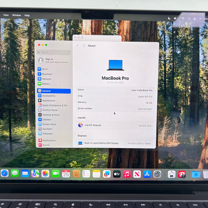 2023 Apple MacBook Pro 14" M3 Pro 14C GPU 4.0GHz 18GB RAM 512GB SSD A2992