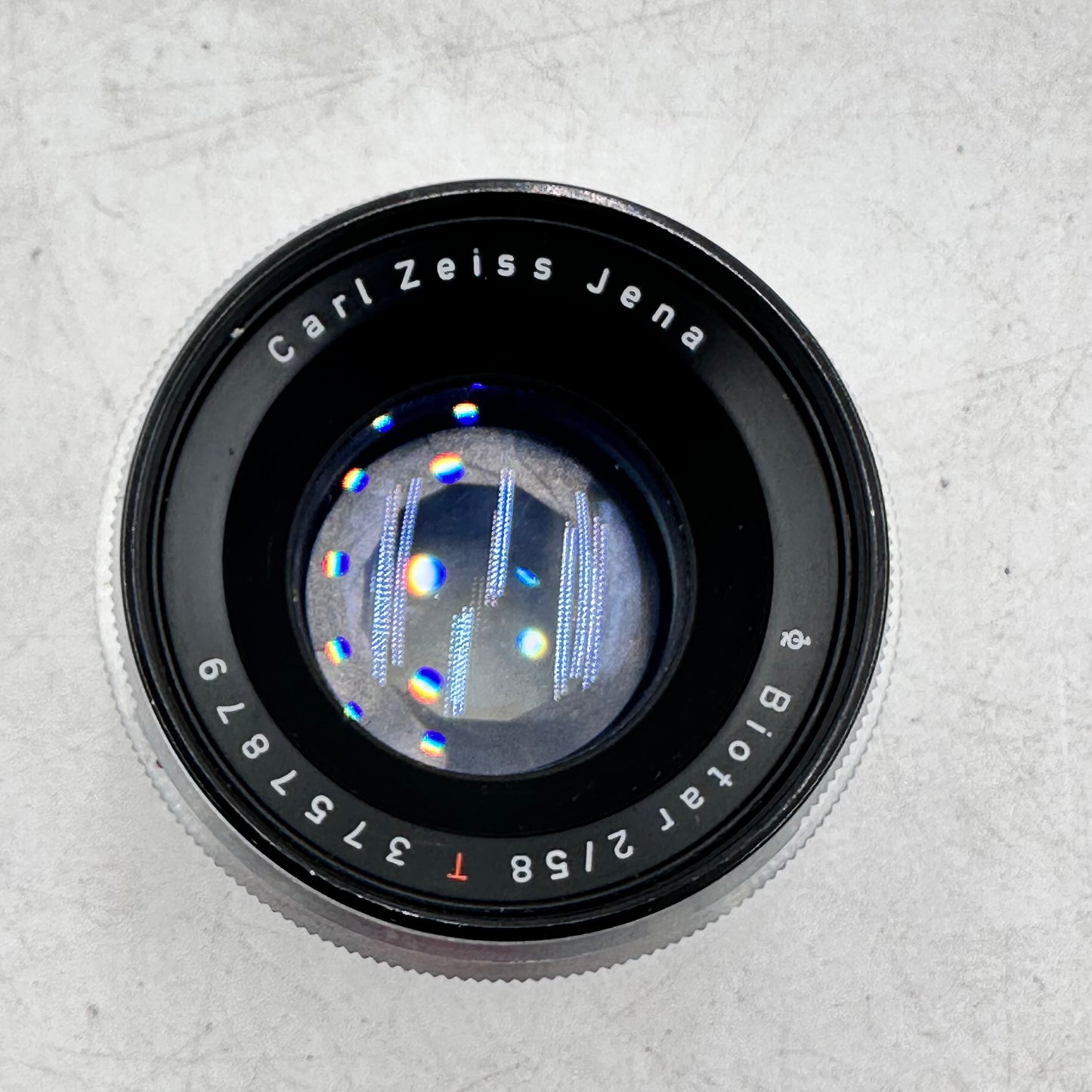 Carl Zeiss Jena Biotar Red T 49mm f/2.0 12-Blades Exakta Mount