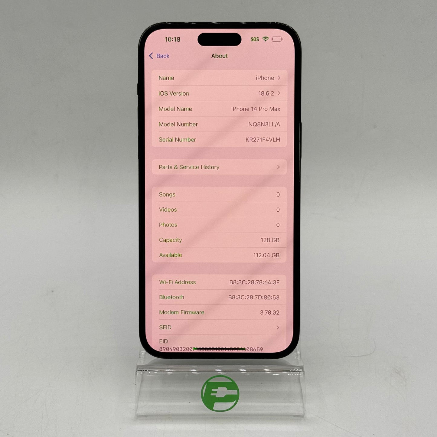 T-Mobile Apple iPhone 14 Pro Max 128GB Space Black NQ8N3LL/A READ