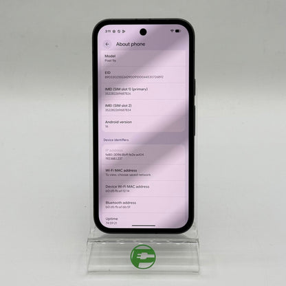 Unlocked Google Pixel 9A 128GB Obsidian GTF7P