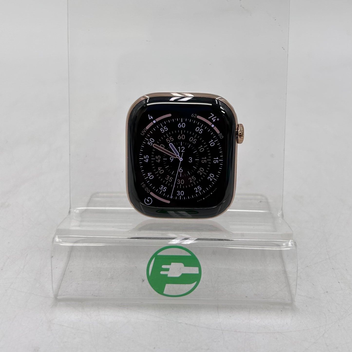 Unlocked Apple Watch Series 11 46MM Gold Titanium Black Sport Band MFC34LW/A