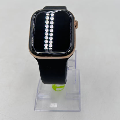 Unlocked Apple Watch Series 11 46MM Gold Titanium Black Sport Band MFC34LW/A
