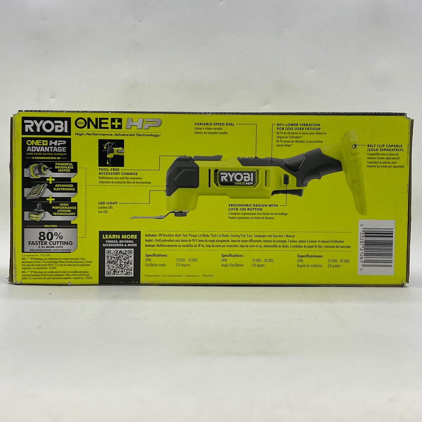 New Ryobi PBLMT51B 18V Brushless Multi Tool