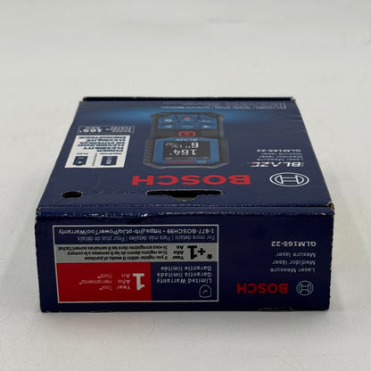 New Bosch GLM165-22 3V Blaze Laser Distance Measure