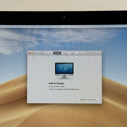 2015 Apple iMac 21.5" i5 2.8GHz 8GB RAM 1TB HDD Silver A1418