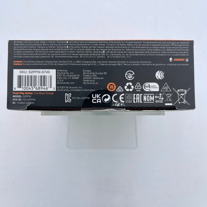 New Skullcandy Push Play True Wireless Bluetooth Earbuds Black S2PPW