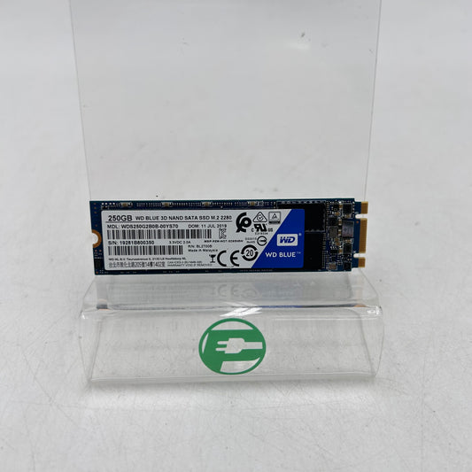 Western Digital WD 2280mm Blue 3D NAND 250GB SATA III 6Gbps SSD WDS250G2B0B