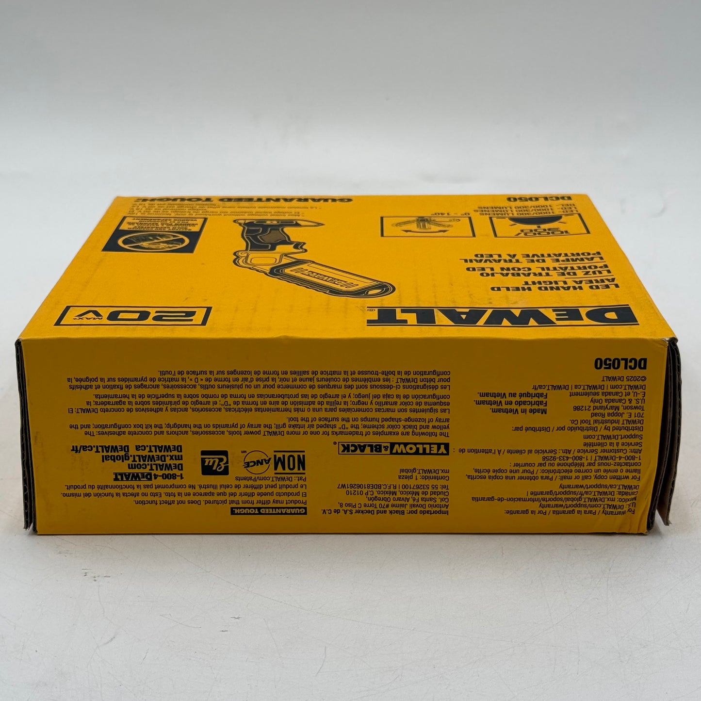 New DeWalt DCL050 20V MAX LED Hand Held Area Light