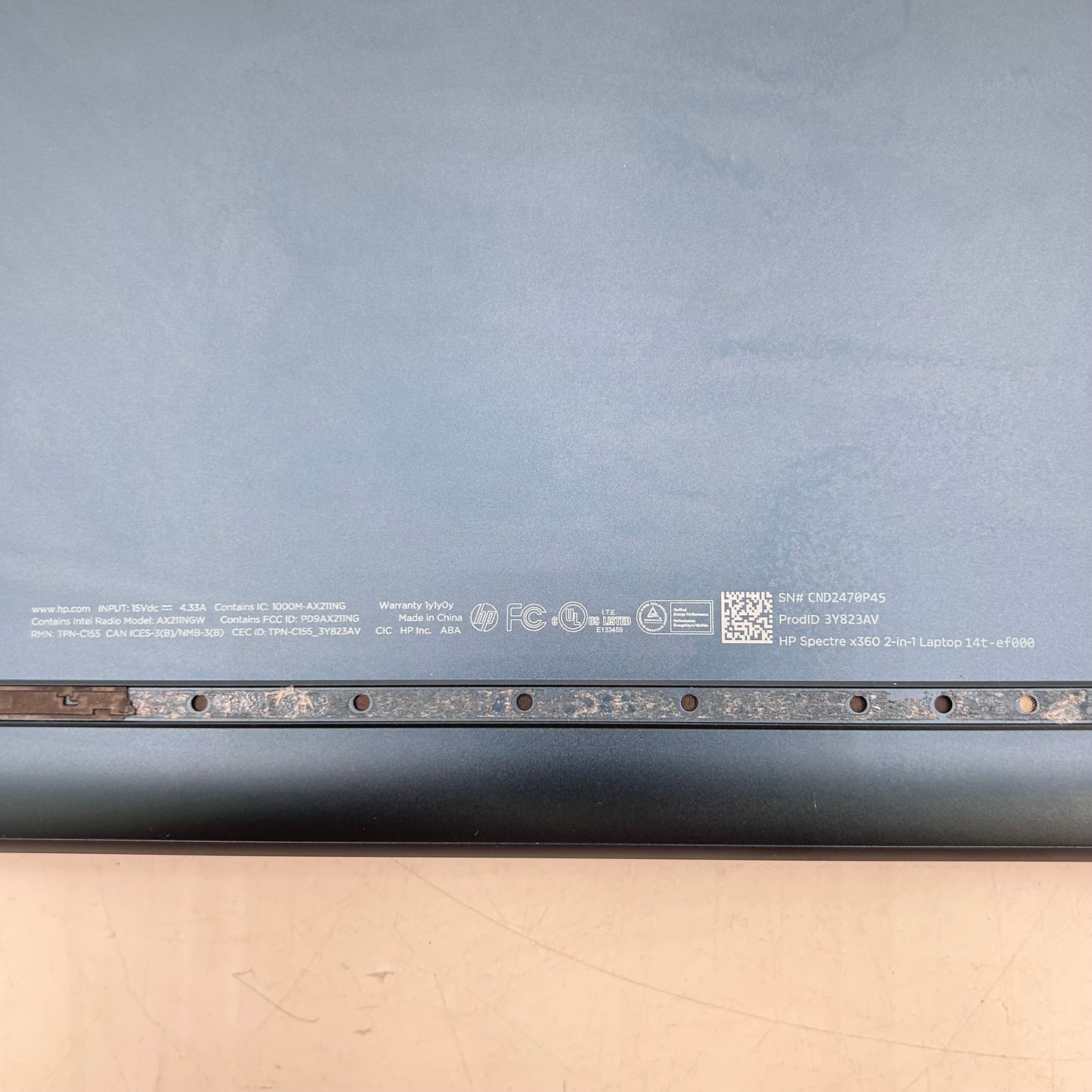 HP Spectre x360 14T-EF000 13.5" i5-1235U 1.3GHz 16GB RAM 512GB SSD Read