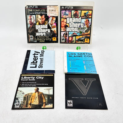 Lot of 2  PlayStation 3 PS3 Games Grand Theft Auto (GTA) IV & V