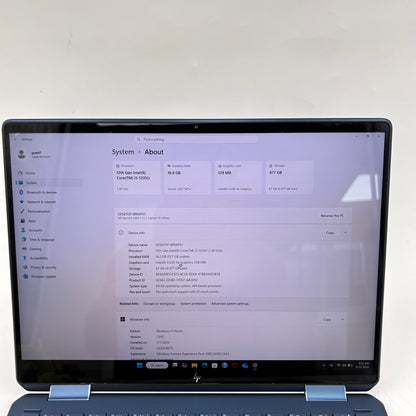 HP Spectre x360 14T-EF000 13.5" i5-1235U 1.3GHz 16GB RAM 512GB SSD Read