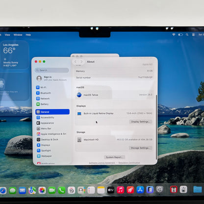 2022 Apple MacBook Air 13.6" M2 8C GPU 3.5GHz 8GB RAM 512GB SSD MLY23LL/A Read