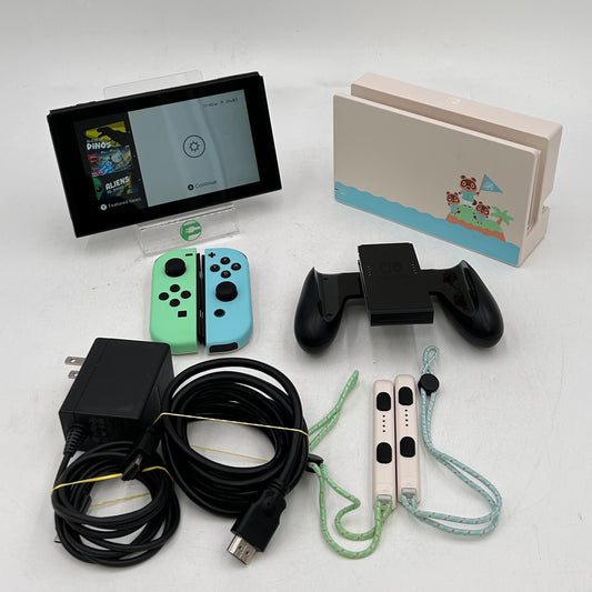 Nintendo Switch v2 Console Gaming System HAC-001(-01) Animal Crossing Edition
