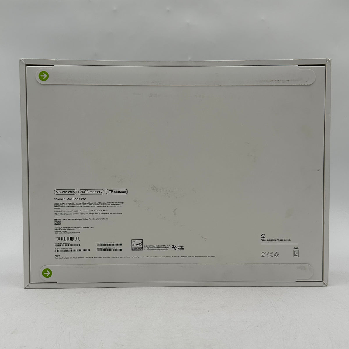 New 2026 Apple MacBook Pro 14" M5 Pro 16C GPU 4.6GHz 24GB RAM 1TB SSD A3426
