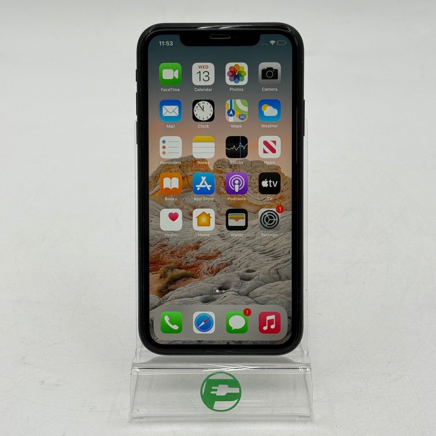 Broken Unlocked Apple iPhone XR 128GB MT192ZA/A Cracked Screen
