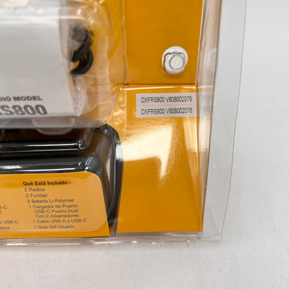 New DeWalt 22-Channel Two Way Heavy Duty Radio Walkie Talkies DXPRS800