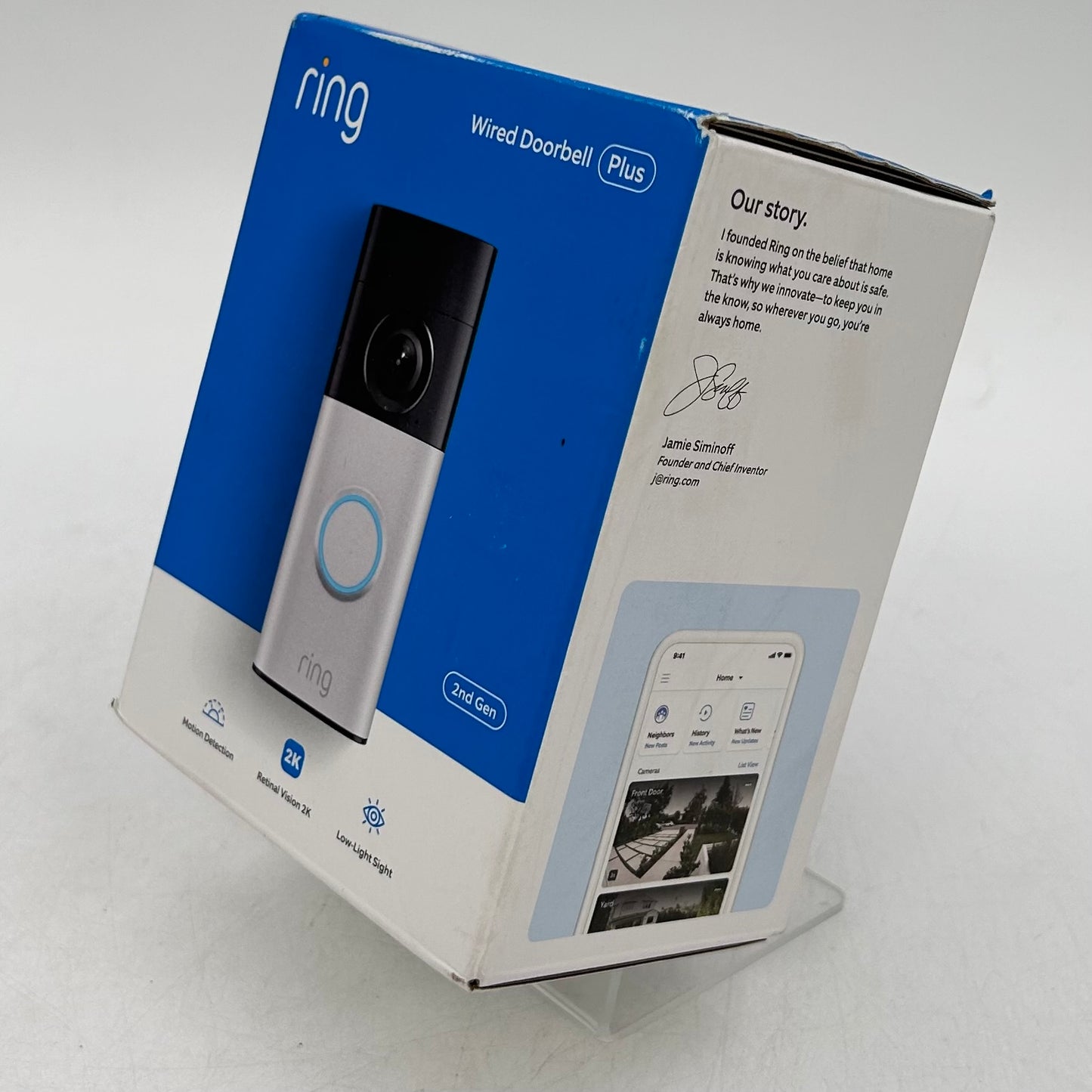 New Ring Wired Doorbell Plus 2nd Gen
