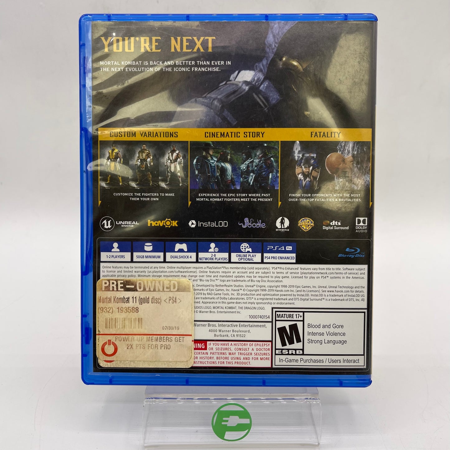 Mortal 11 Kombat (Sony PlayStation 4 PS4, 2019)