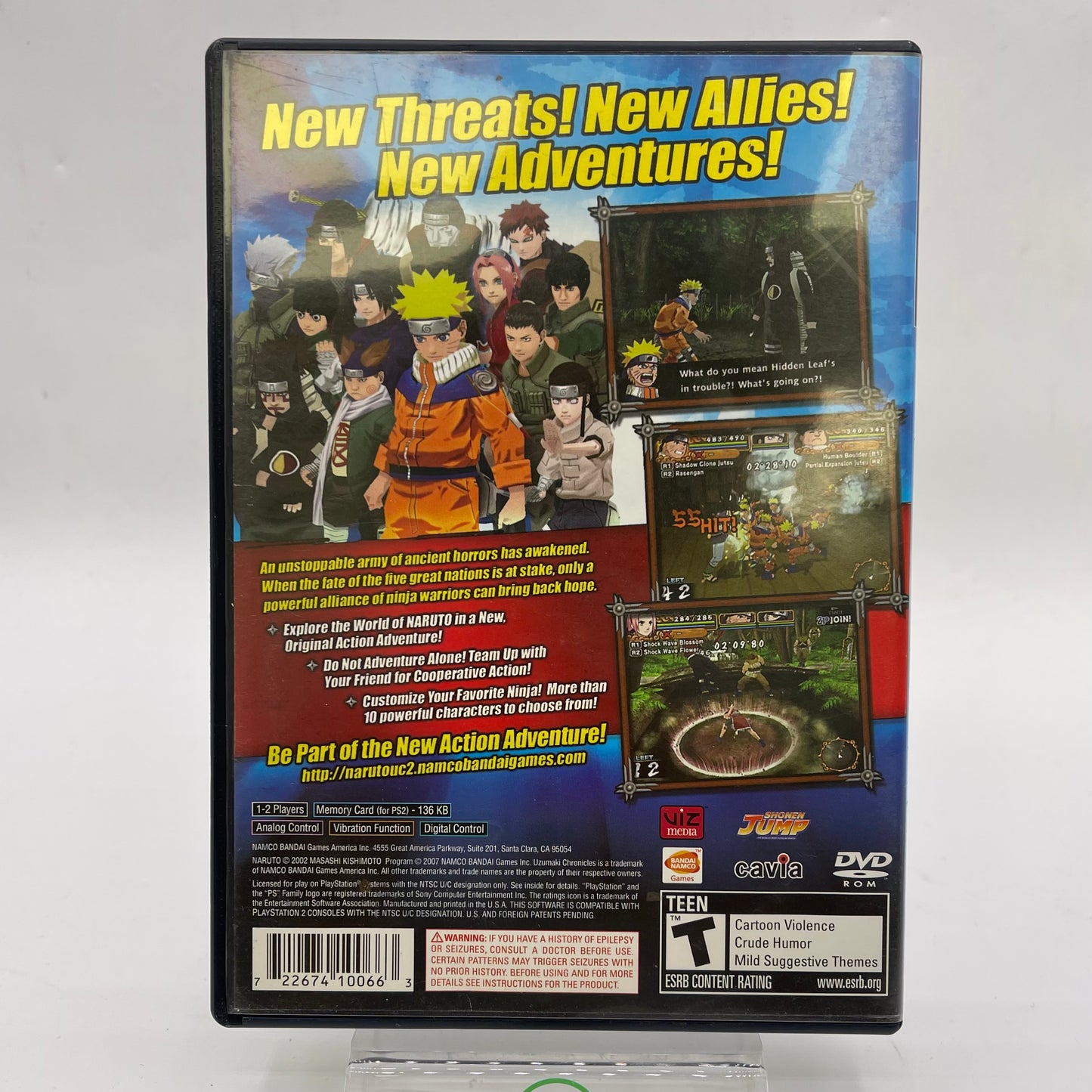 Naruto: Uzumaki Chronicles 2 (Sony PlayStation 2 PS2, 2007)