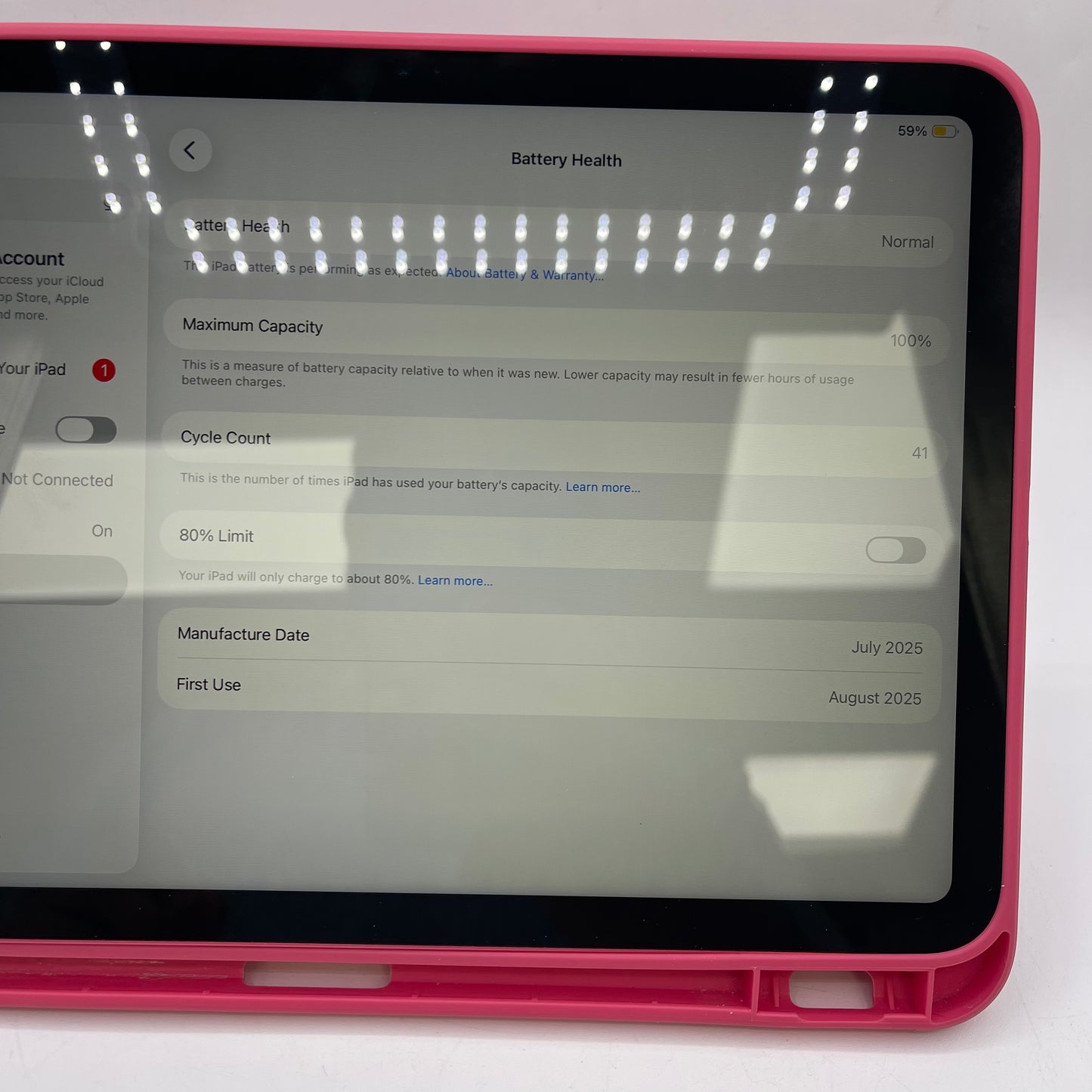 WiFi Only Apple iPad 11" (A16) 128GB Pink MD4E4LL/A