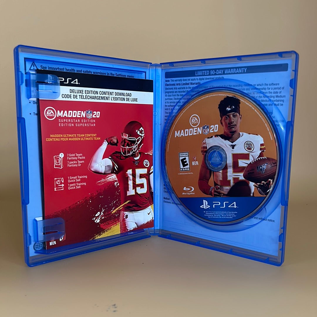 Good Madden NFL 20 [Superstar Edition]  (Sony PlayStation 4 PS4,  2019)