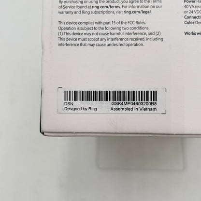 New Ring Wired Doorbell Pro Video Doorbell Black 5DFYA2 3rd Gen